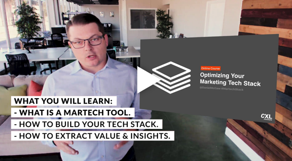 Screenshot 2019 06 11 Optimizing your marketing tech stack online course with CXL Institute