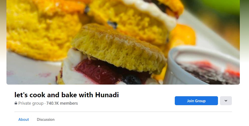 facebook lets cook and bake group