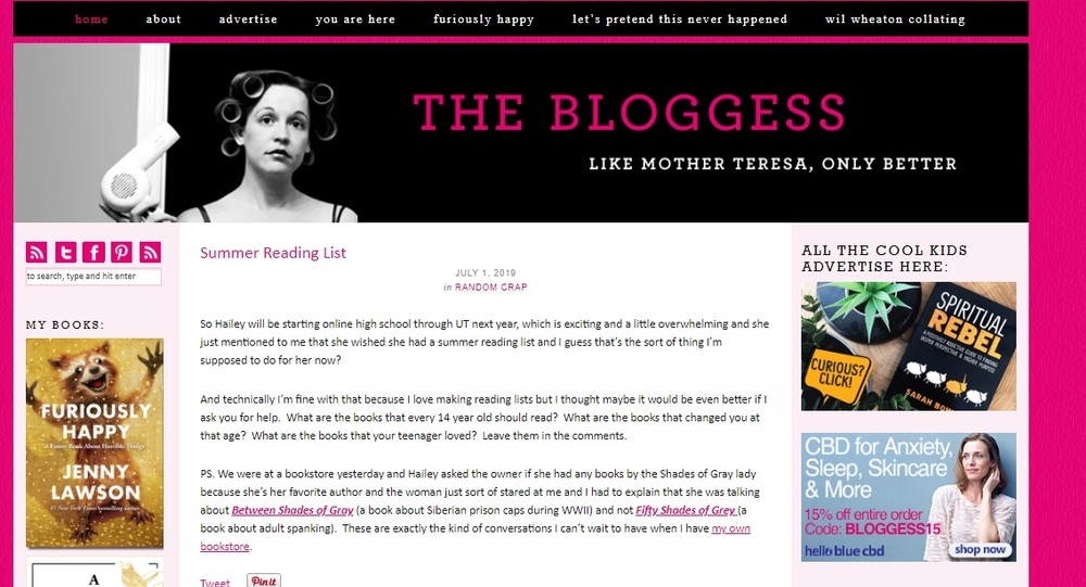 the bloggess website