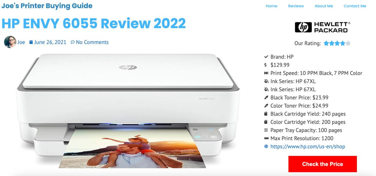 HP ENVY 6055 Review 2022