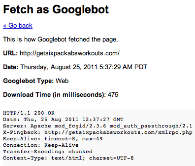 fetch as googlebot