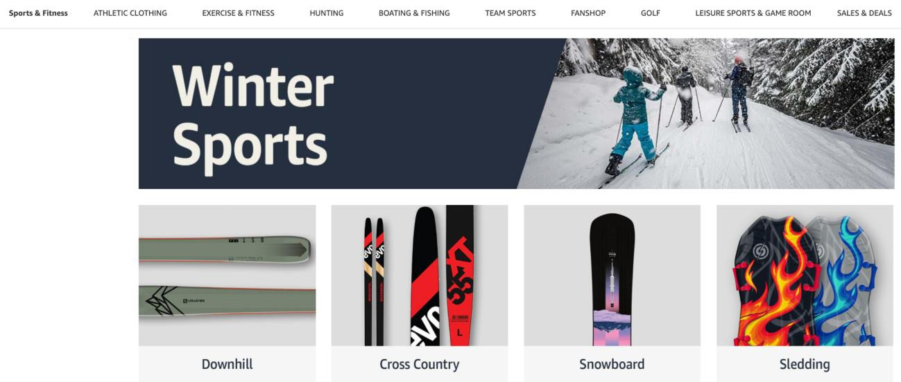 winter sports amazon category