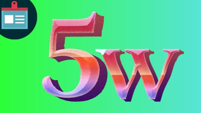5W for Press Releases